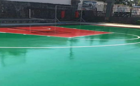 开州篮球场翻新地面